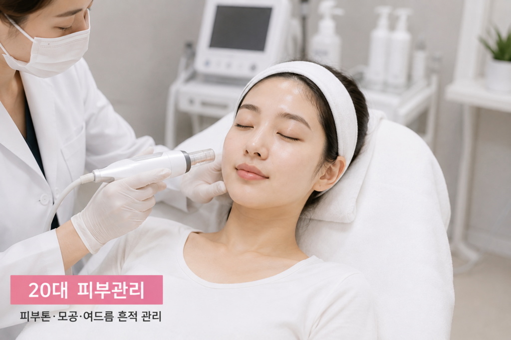 20대 K뷰티 피부관리 수분 자외선 차단 피부장벽 관리