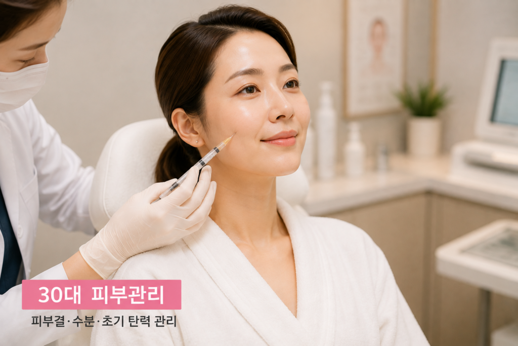 30대 K뷰티 피부관리 피부결 수분 초기 탄력 관리